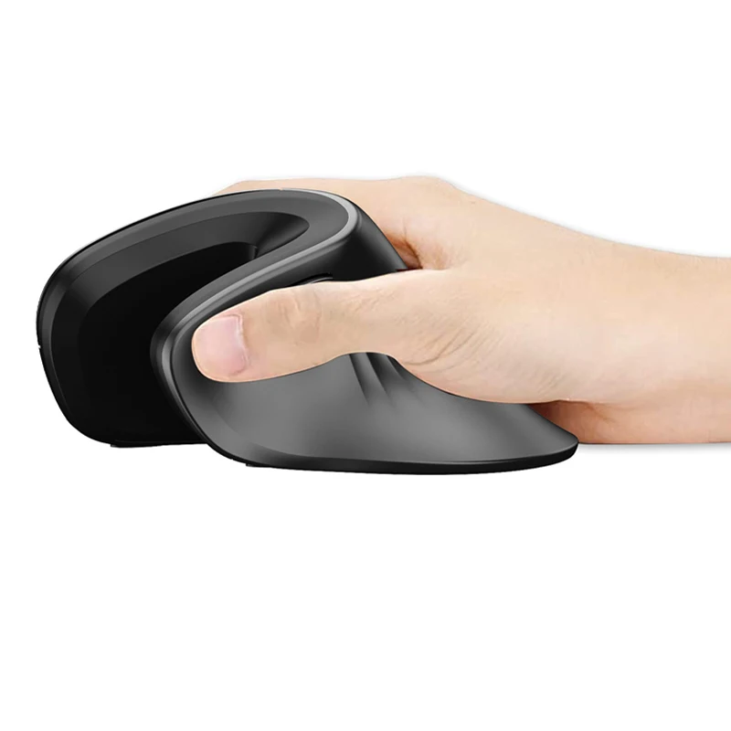 T27 Mouse Vertical sem fio, 1200, 2400, 3200DPI, ratos ergonômicos de 6 teclas para escritório, trabalho, computador, notebook, 2.4G