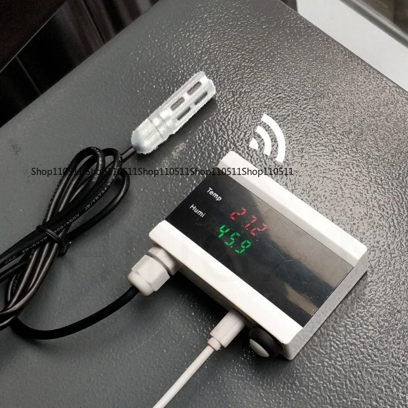 Intelligent thermometer detector with digital display screen, computer room, refrigerator, greenhouse limit alarm