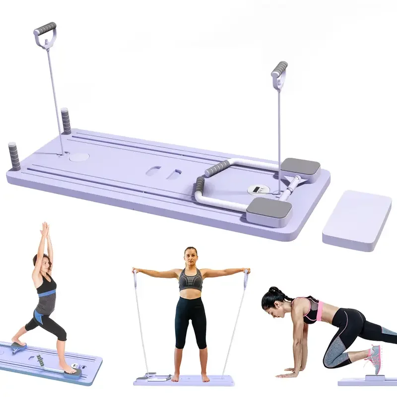 

Multifunctional Fitness Training Board Sets Foldable Pilates Reformer Board
