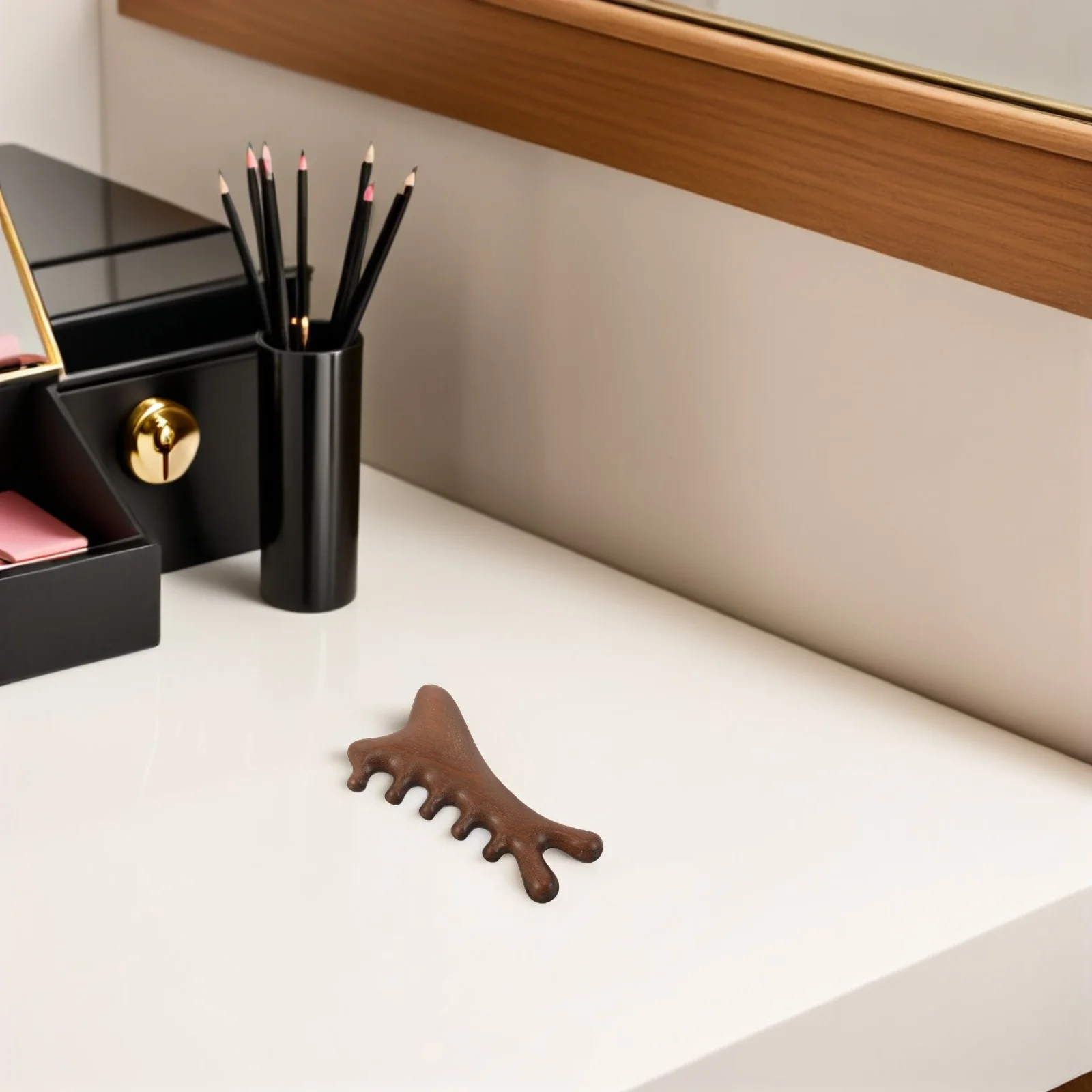 

2 шт. деревянная массажная расческа для головы и кожи головы, дизайн гладких зубов способствует релаксации и уменьшает ломкость волос, деревянная массажная расческа