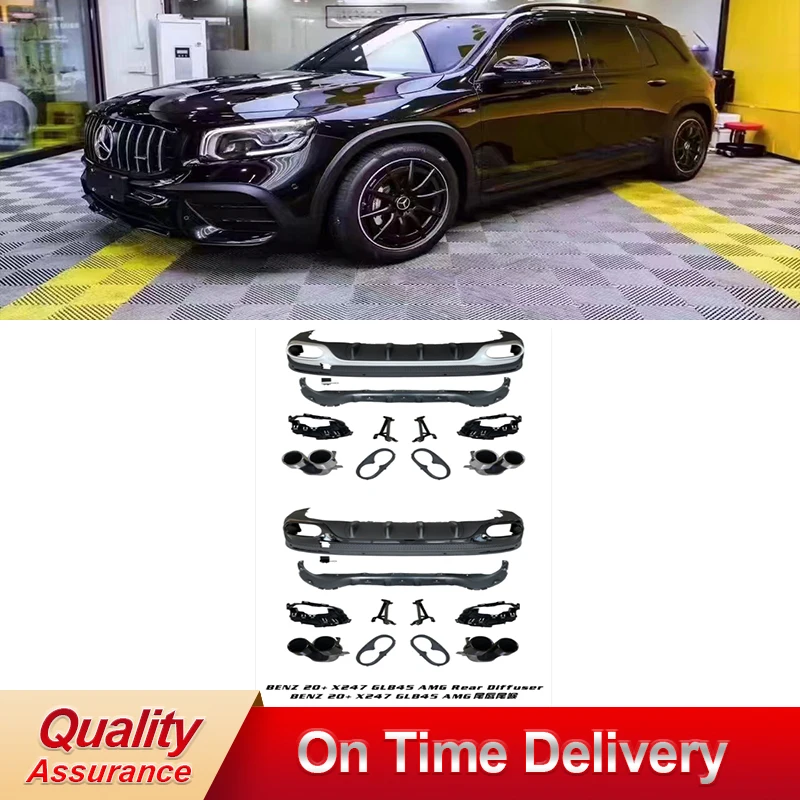 GLB45 GLB 45 x247 BODY KITS FOR X247 TO GLB45 FRONT GRILLE BUMPER diffuser muffler tips for X247 TO GLB45 AUTO PARTS