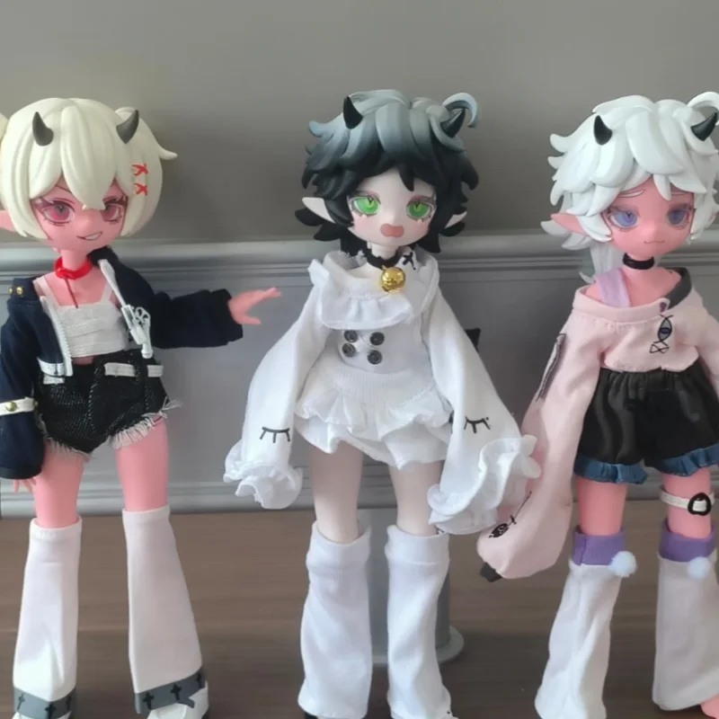 

Оригинальный Cooze 1/8 Bjd Devil's Horns слепая коробка подвижная кукла орнамент изысканные игрушки шарнирная мобильность креативная коллекция игрушек для комнаты