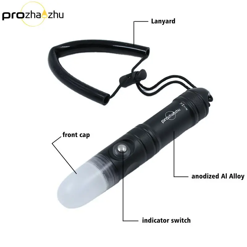 Diving Signal Light 4000 Lumen USB Magnetic Rechargeable IP68 Waterproof 100M Underwater LED Diving Strobe