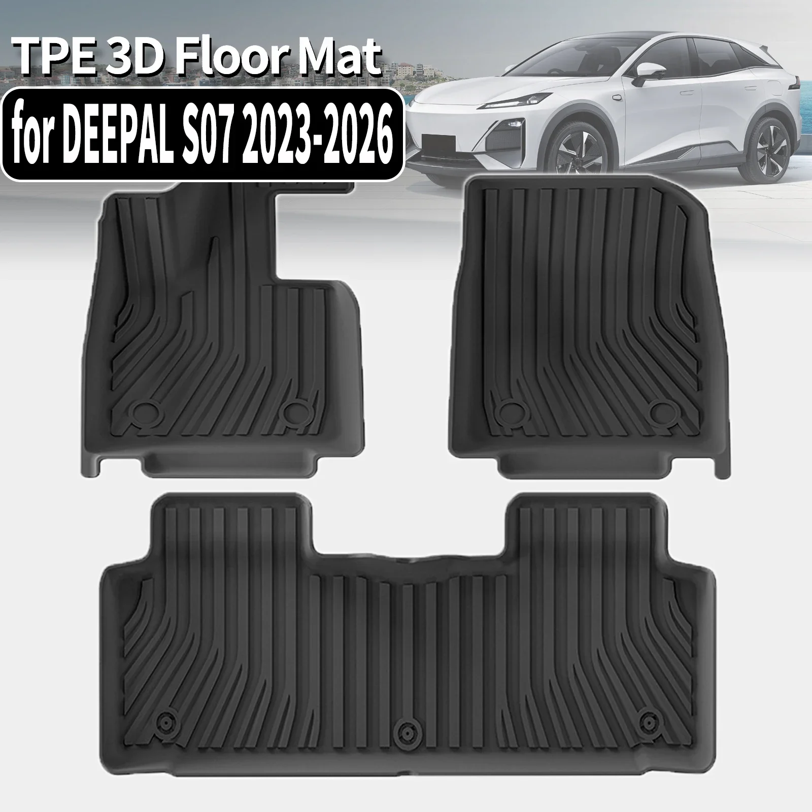 

for DEEPAL S07 2023 2024 2025 2026 TPE Car Floor Mats Waterproof Non-Slip Easy Clean Accessories