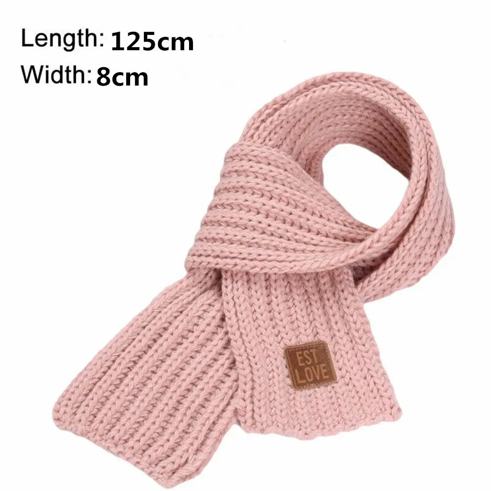 1PC Baby Kids Boy Girl Winter Warm Scarf Knitting Wool Scarves Children Neck Warmer Wrap