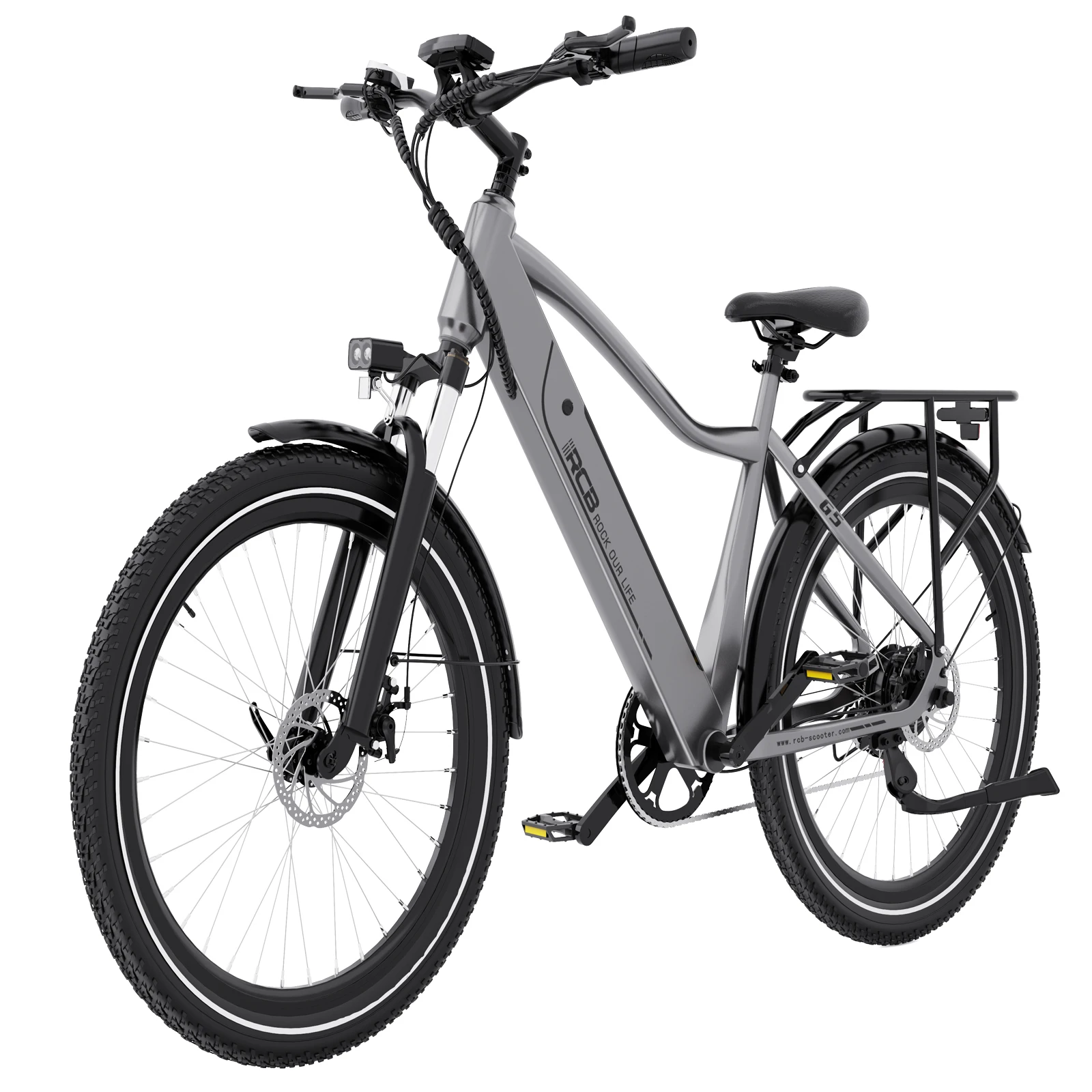 E-bike G5 Elektrische Fiets Stadsfiets 25km/u 250W 60-80km Lange Afstand IP54 Waterdicht Dubbele Schijfrem 27,5 Inch Voor Volwassenen RCB KIDS