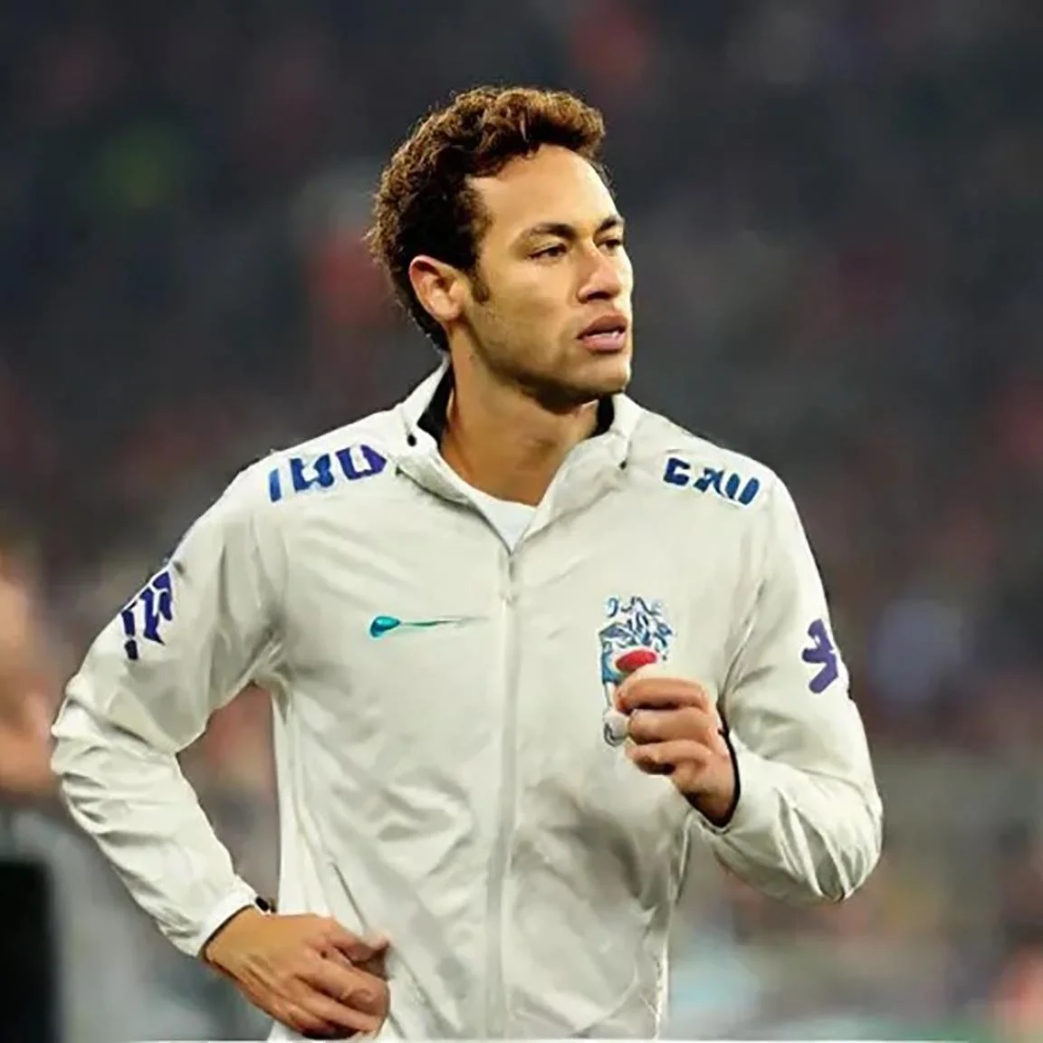 سترة لاعب مقاومة للرياح ومضادة للماء مبطنة بالصوف دافئة للتدريب والمباريات قبل المباراة نسخة اللاعبين بأكمام طويلة زي كرة القدم #1