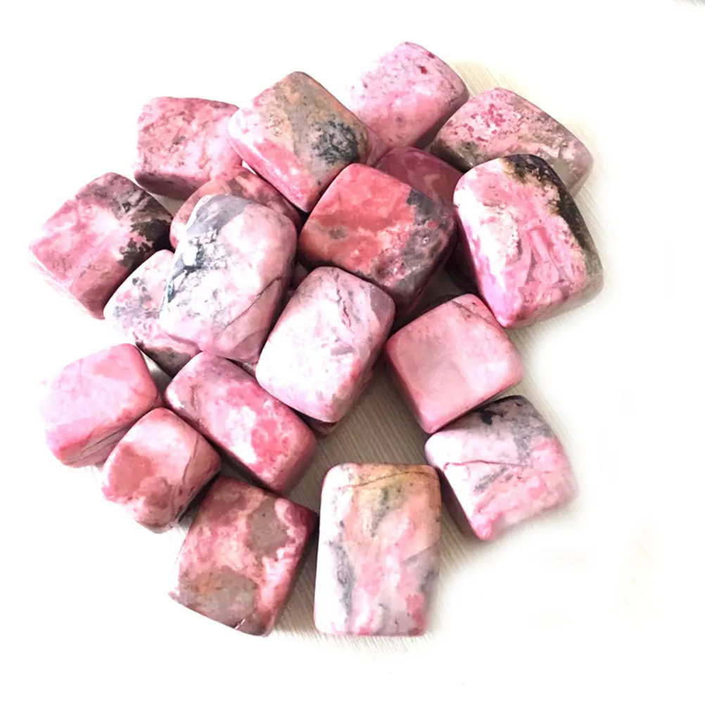 

1Pack Natural Crystal Rose Stone Chips Pink 2-3.5cm Irregular Shape Fish Tank Gravel Colored Stone Decor Rose Stones