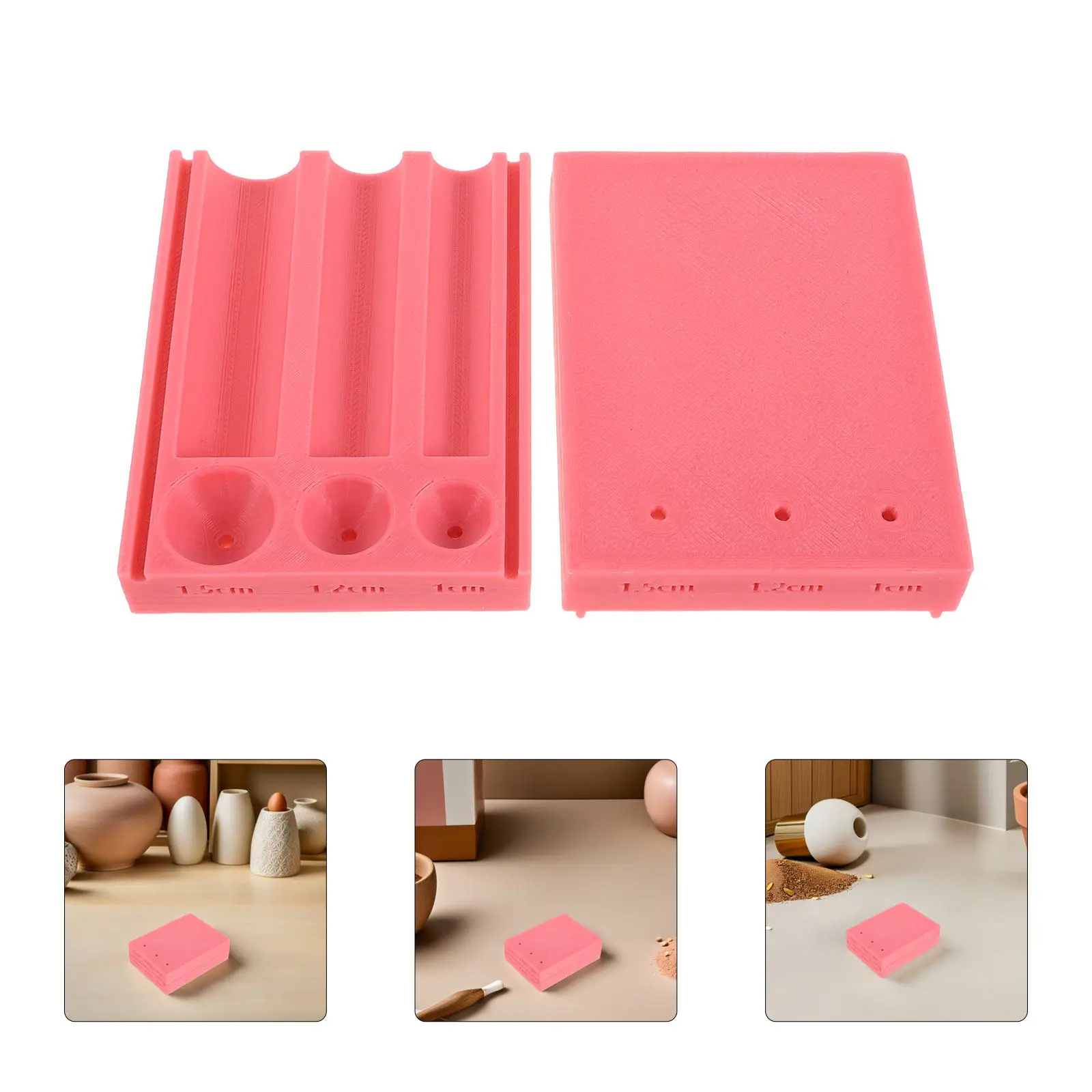 

3Pcs Polymer Clay Bead Roller Set 10 12 15Mm Round Bead Molds Clay DIY Accessories Jewelry Making Craft Tool for Bracelet