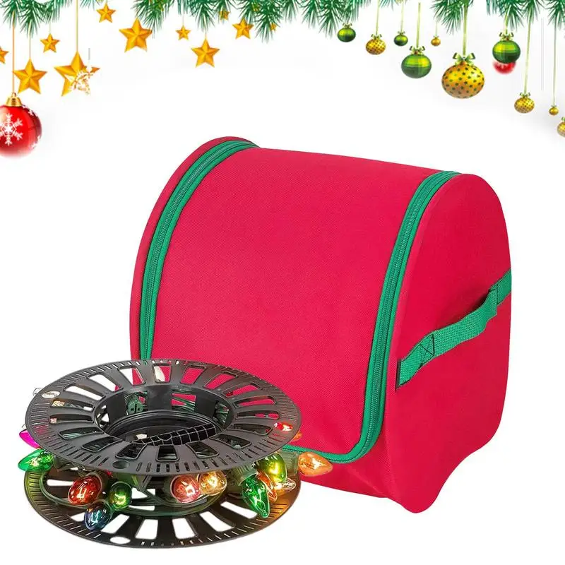 Christmas LED Light Storage Box Holiday String Lights Storage Container Oxford Bag Christmas Decorations With zipper