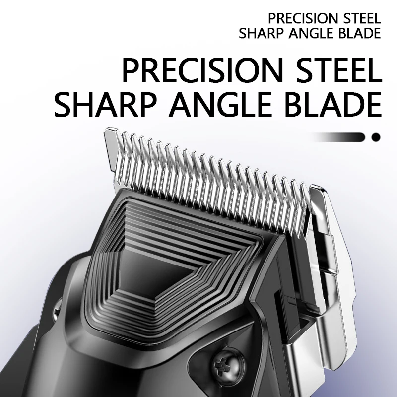 Kemei Electric Hair Clipper Men's Professional Hair Trimmer Cordless USB Rechargeable Hair Clippers With LCD Display KM-2272