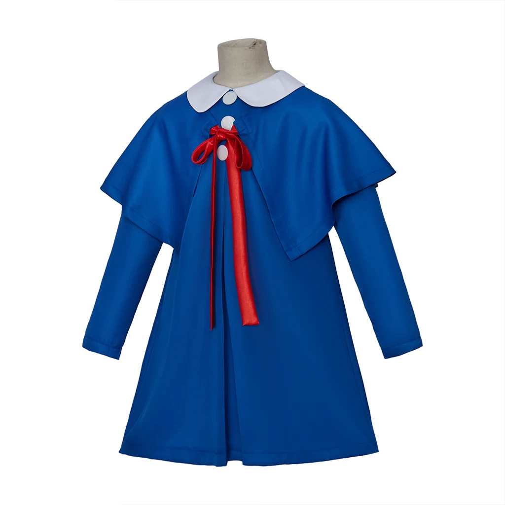 In Stock Madeline Paper Dolls Madeline Cosplay Girl Blue Jacket Children Top Coat Madeline Dress Children Halloween Party Suit