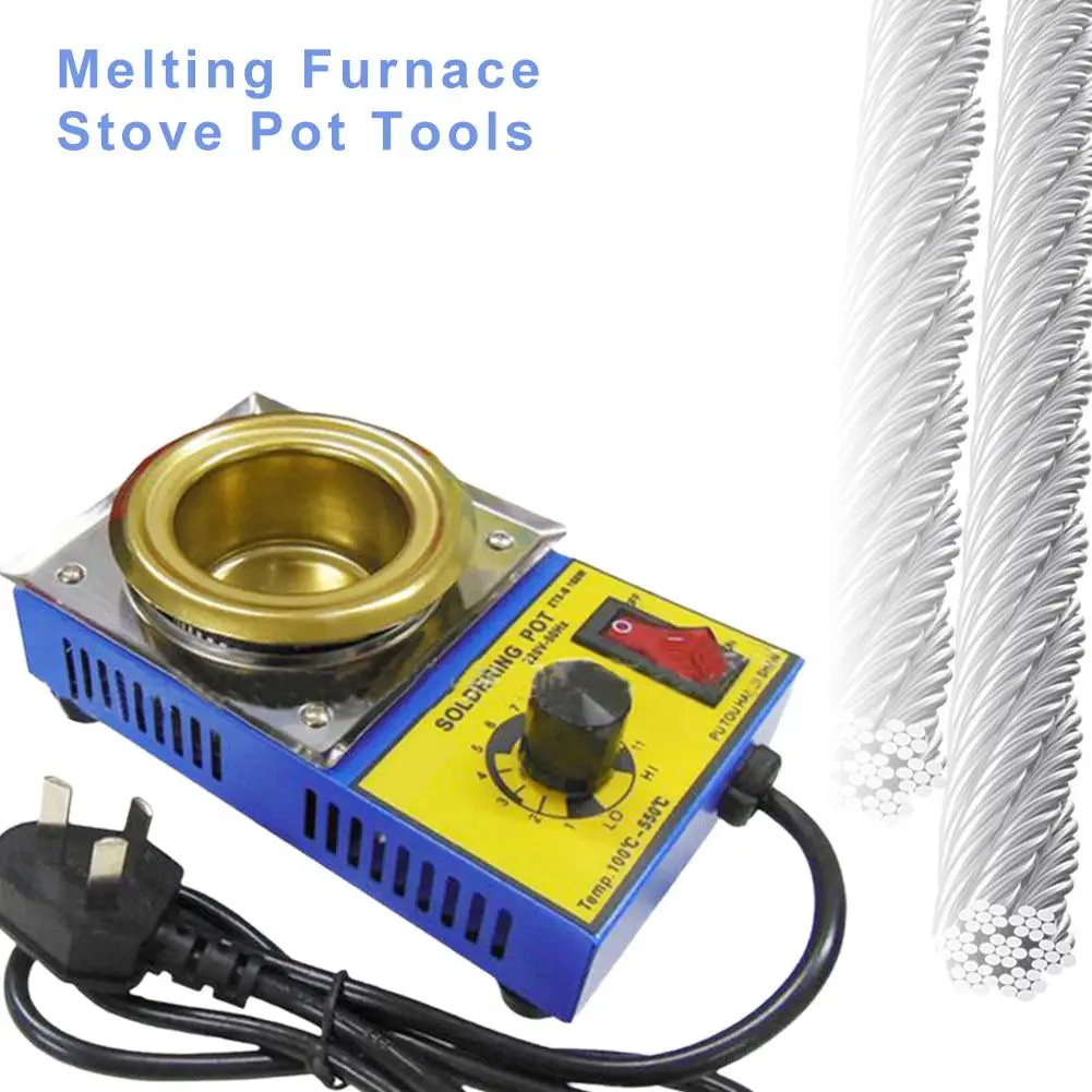 

High Quality 220V 150-350W Adjustable Temperature Tin EU Furnace Pot Plug Tool Stove Melting V5V1