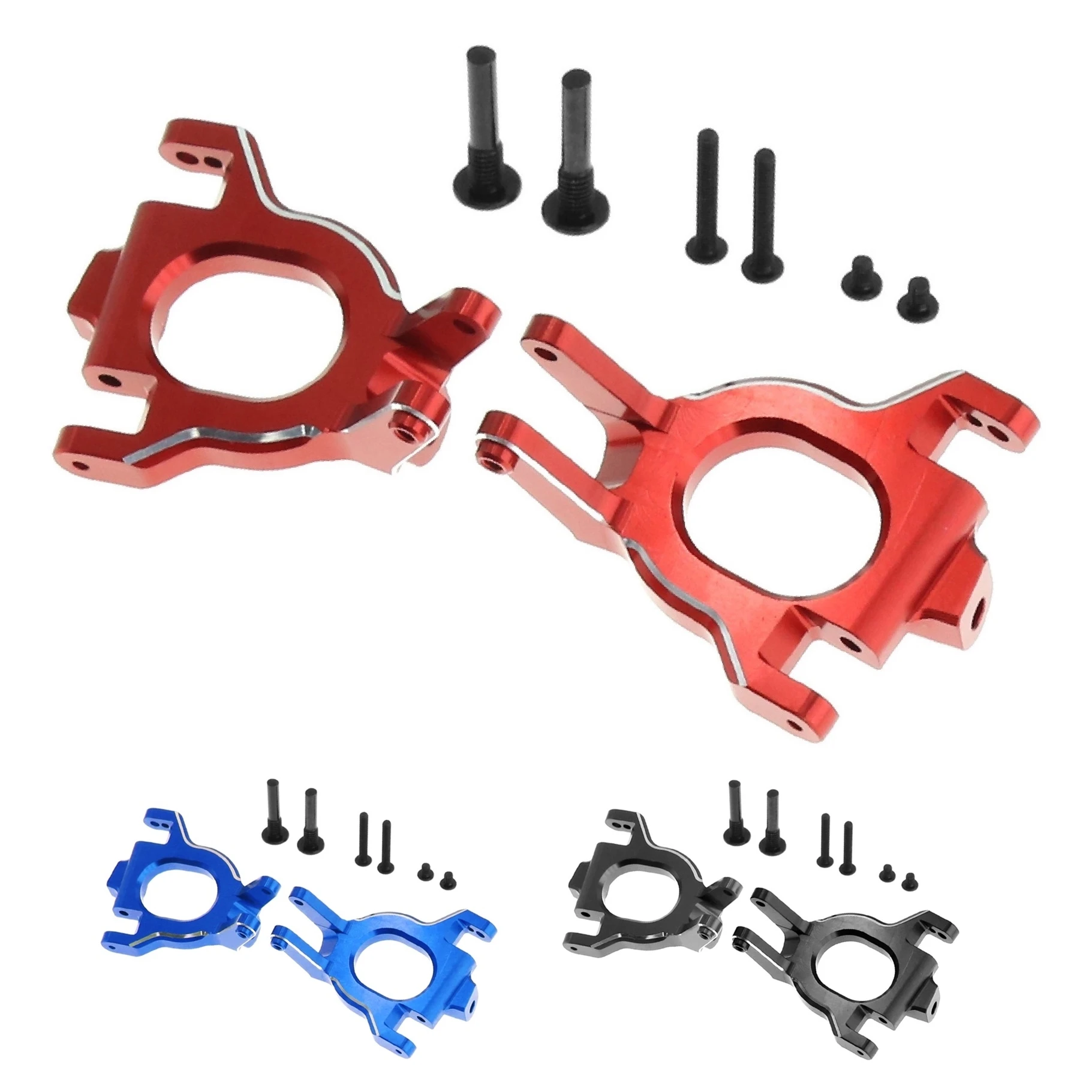 Metal C Hub Carriers Caster Blocks for Arrma 1/8 Mojave 4S 1/10 Kraton Outcast 4S 4X4 BLX RC Car Upgrade Parts