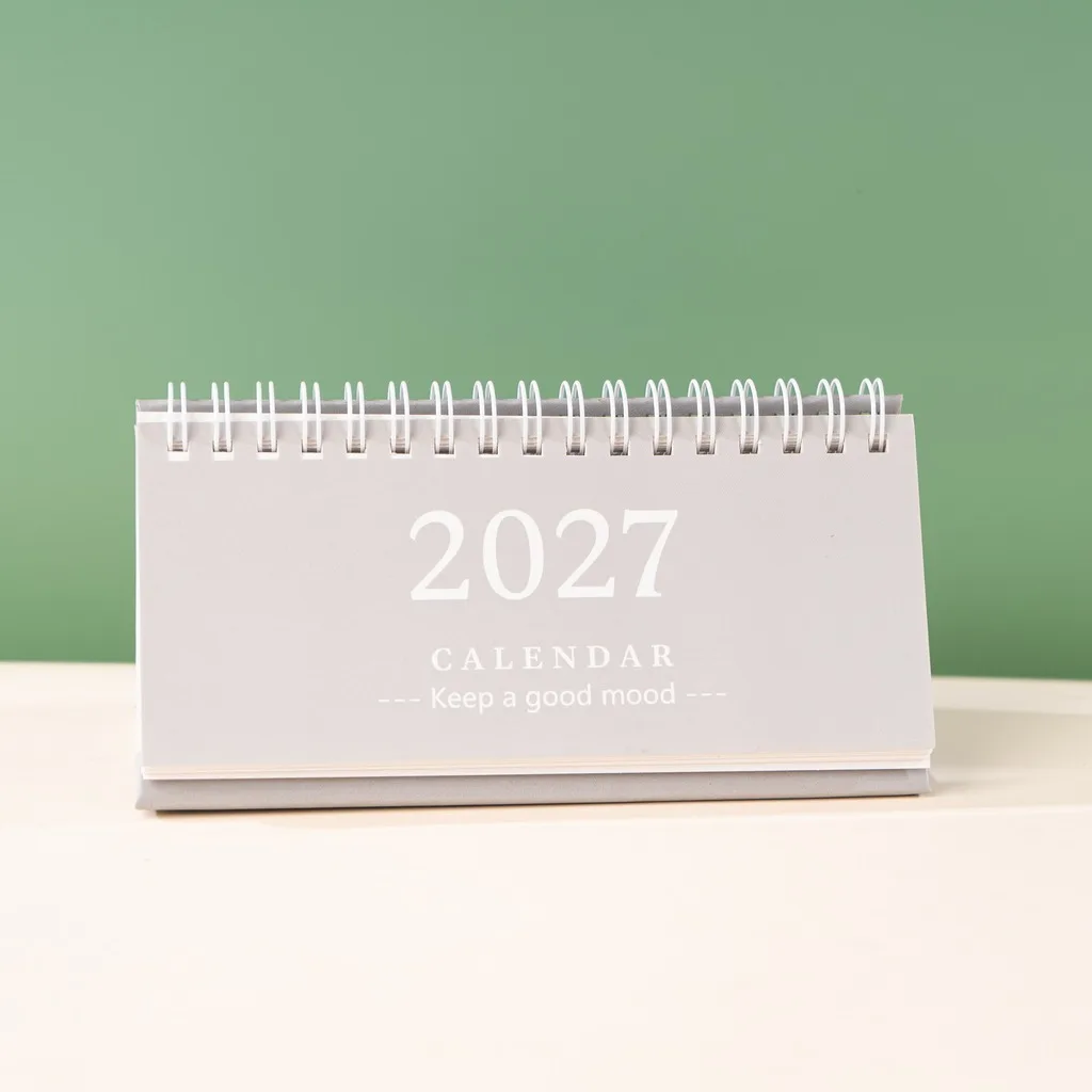 English Desk Calendar Smooth Writing Desktop Calendar Standing Table Calendar Multiple Colors For Student Desk Office Office