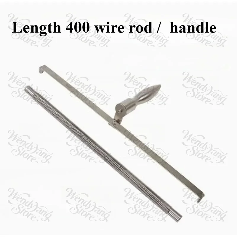 Length 400MM Extrusion Wet Film Applicator Wire Bar Coater Printing Ink Paint Scraper Coating Rod Color 0-600UM