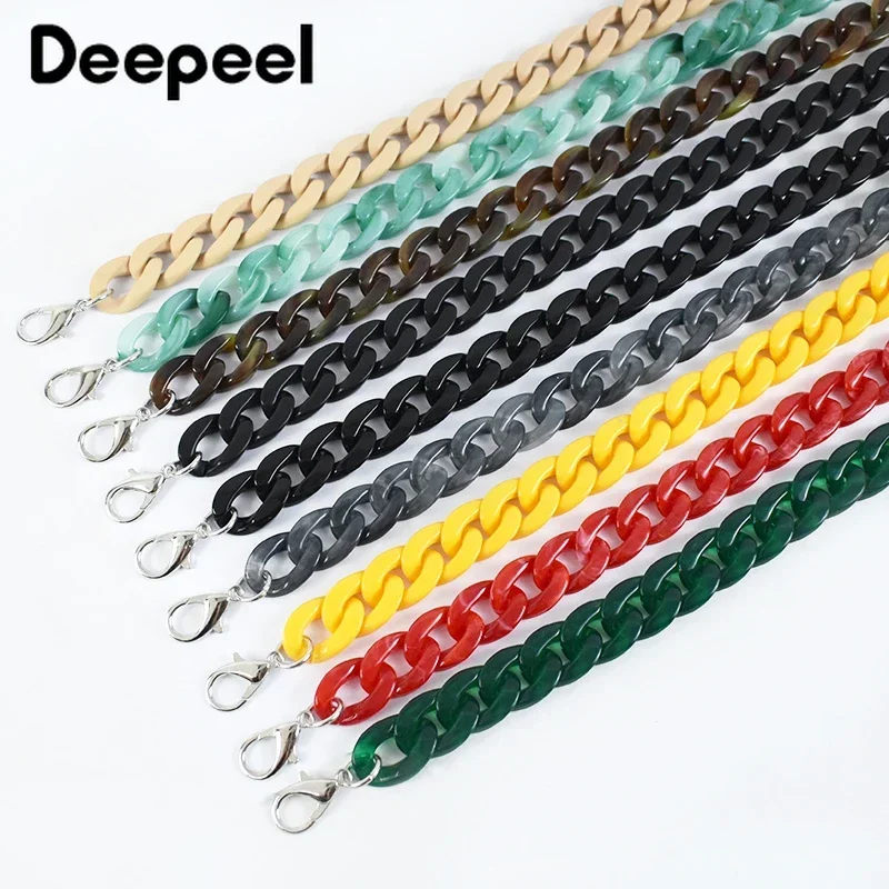 Deepeel 60cm Color Acrylic Bag Chain Straps Women\'s Handbag Shoulder Bags Strap Chains Purse DIY Replace Handle Accessories