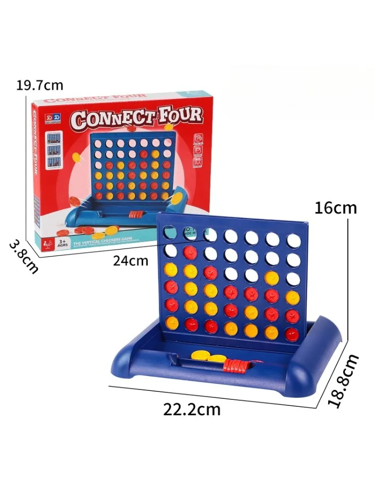 Connect quatre deux joueurs jeu de société de stratégie enfants âgés de 5 ans et plus jouets de Puzzle éducatifs amusants jeu de société quatre en une rangée