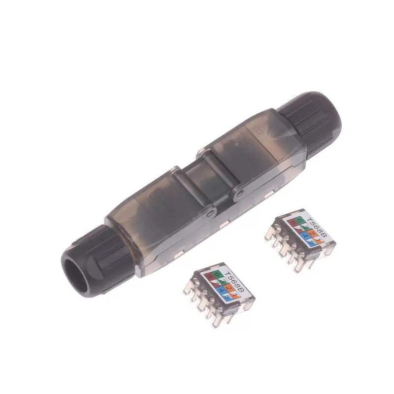 Toolless Network Cable Joiner Extension Adapter Secure Easy to Use Ethernet Connector for  Wiring Projects