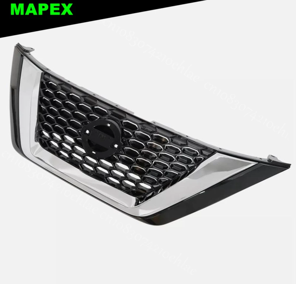 For 2019-2023 Nissan Murano Front Grille Grill Assembly Chrome+Black