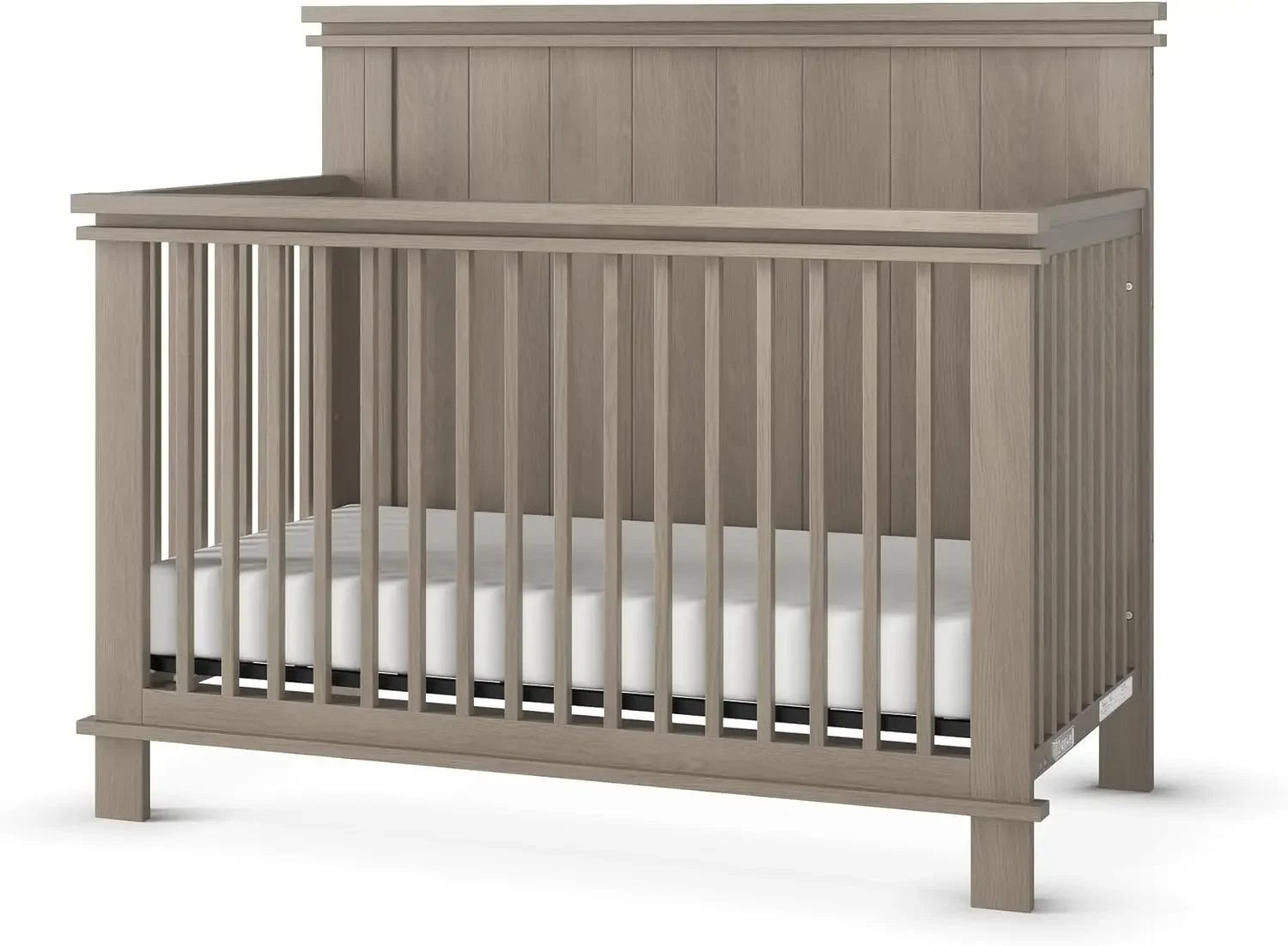 Child Craft Denman 4-in-1 Convertible Crib, Baby Crib Converts to Day Bed, Toddler Bed and Full Size Bed, 3 Adjustable Mattress