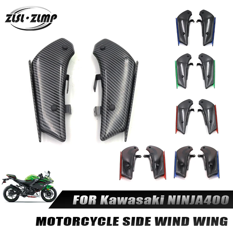 

For KAWASAKI NINJA400 NINJA 400 Nija400 nija400 2018 2019 2020 Motorcycle Winglet Aerodynamic Wing Kit Spoiler Accessories