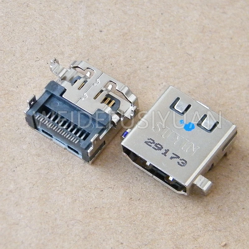 SMT HDMI Jack Female Port TYPE-D 19P High-Definition Interface Socket Connector LxWxH 14.8x15x6 mm