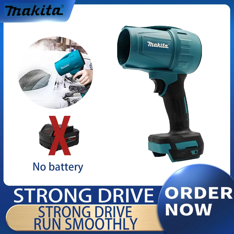

Makita 30000RPM Violent Blower Turbo Jet Fan 18V Electric Air Duster Wind Speed Turbo Rechargeable with Light Car Cleanin Tool