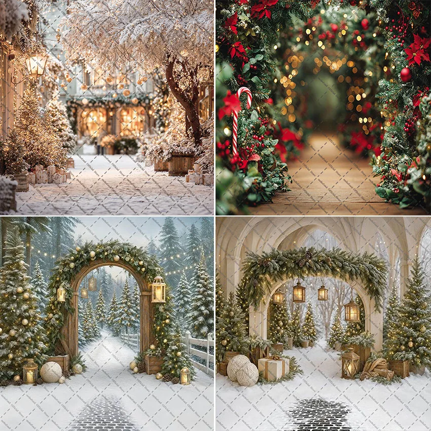 Image of Mehofond Fotografie Hintergrund Weihnachten Winter Wald Bauernhof Glitzer Weihnachtsbaum Kinder Familie Porträt Dekor Hintergrund Fotostudio
