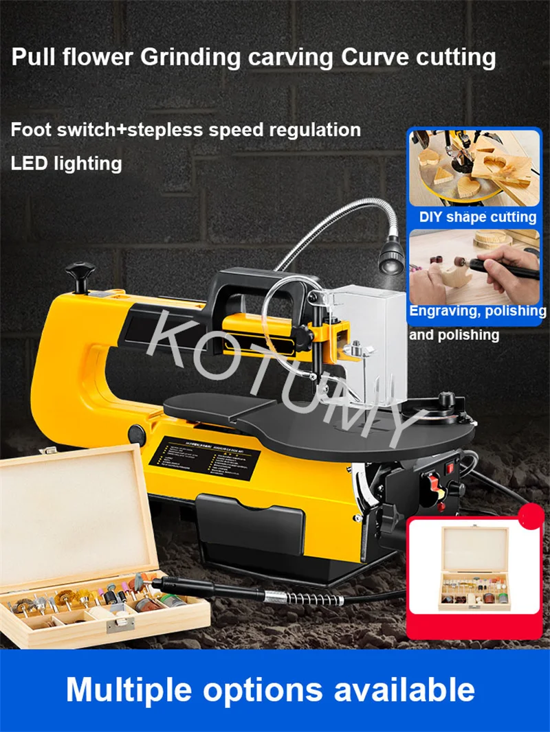 Automatic Dust Blowing Woodworking Desktop Electric Jig Saw Used For Pattern/Text/Shape Household Cutting Machine 220V