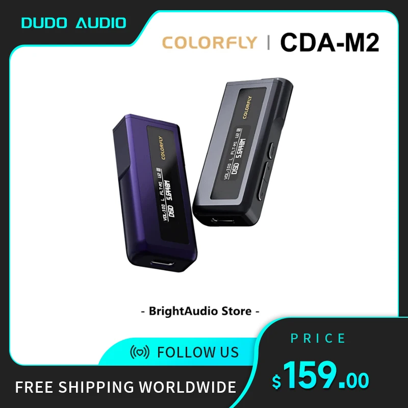 Портативный мини USB DAC/усилитель наушников 2 * CS43198 чипы PCM768 DSD256 3,5 + 4,4 m выход mquloos COLORFLY CDA M2P