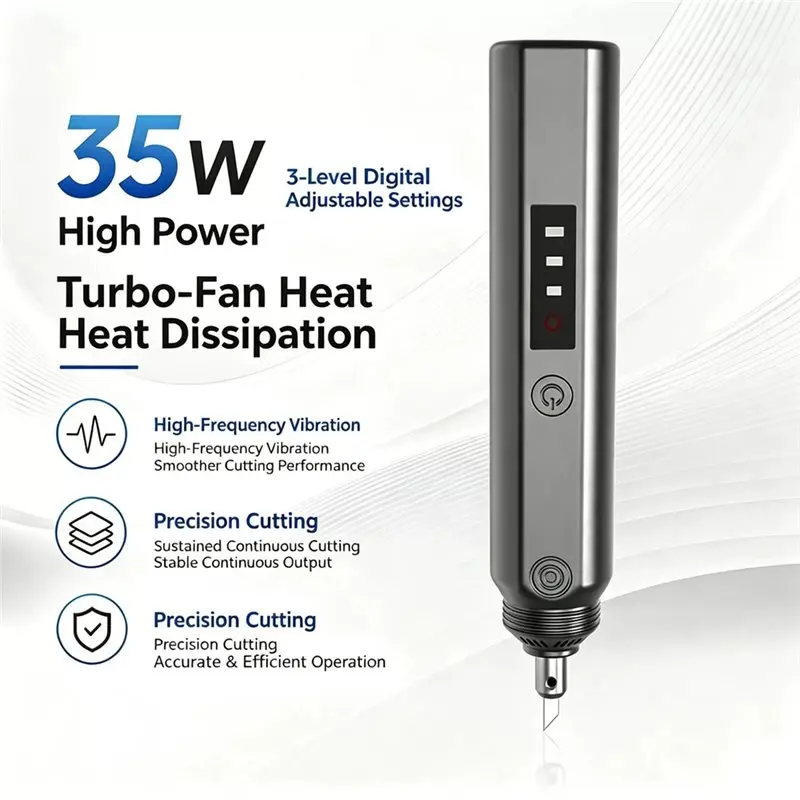 Professional Good Heat Dissipation Low Noise Ultrasonic Cutting Knife 35W Precise Efficient Cutter