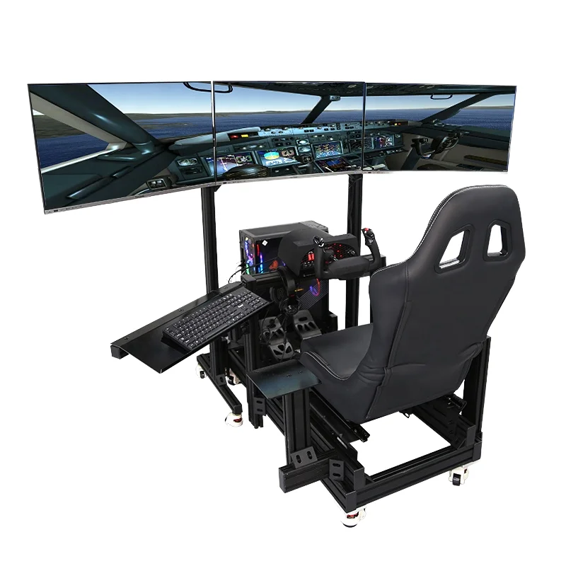 New driving emulator flight emulator cockpit rig 4080 aluminum profile simulation racing rig