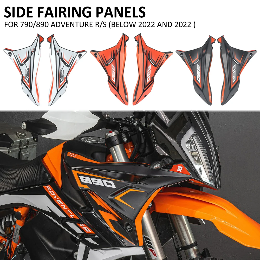 

For 790adv 890adv 790 890 ADV Adventure R S Below 2022 Motorcycle Fairing Side Panels Wind Deflector Windscreen Plate Cover 2021