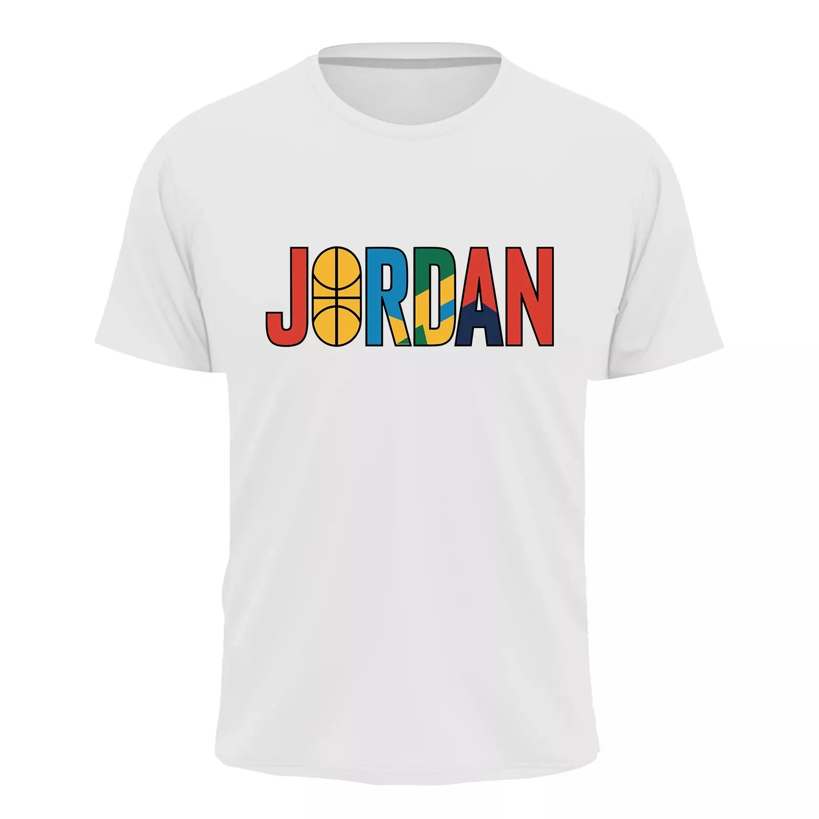 

Men's Basketball Sports Team Short Sleeves T-Shirt USA Athletic Birthday Gift High-end Luxury Is for Both Men and Women Top Y2k