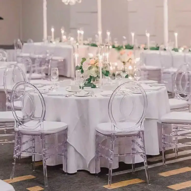 100pcs)f30 12style) transparent Crystal Resin Acrylic Bamboo Chair Detachable Clear Chair Dining Hotel Furniture Durable Wedding
