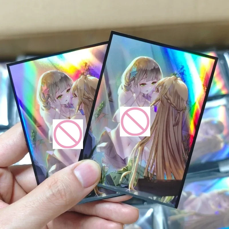 

Ю-Ги-О! Защитная пленка HD 63x90 мм для игровых карт Anime Exosister Elis Exosister Stella, держатель для коллекционных карт, настольная игра DIY