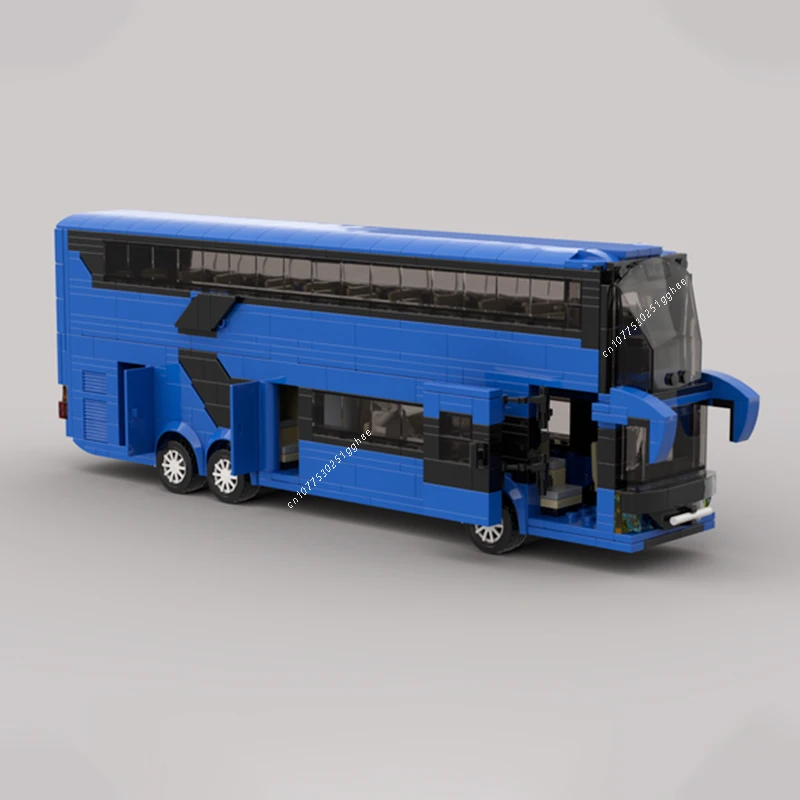 Classical Vehicle MOC Double Decker Bus TopClass S531 Building Blocks Model Bricks Sets Assemble Display Children\'s Toys Gifts