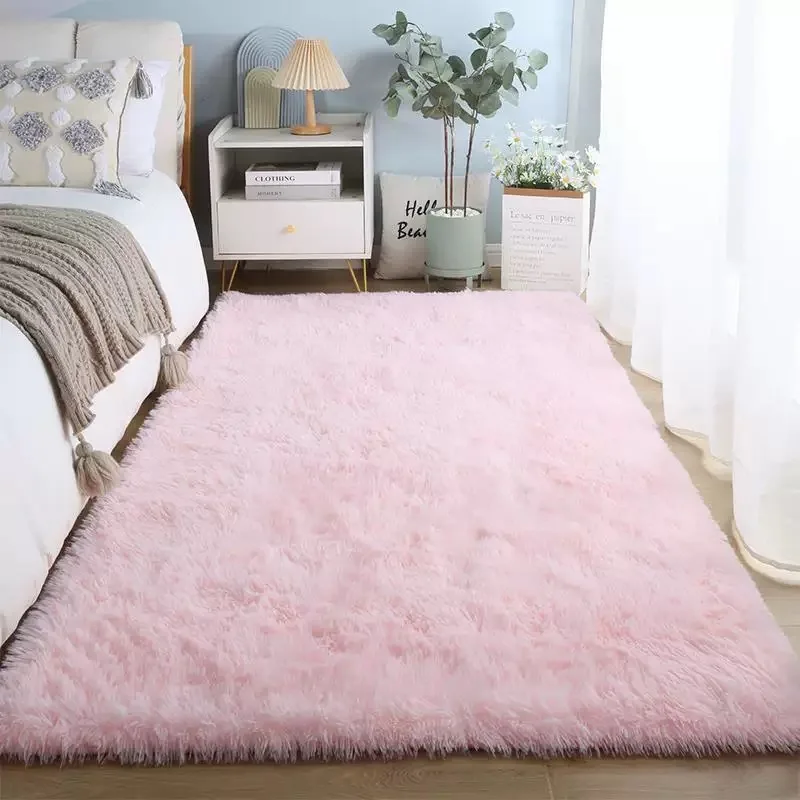 160x230cm Soft Area Rugs Bedroom Carpets Fluffy Non-slip Tie-Dyed Fuzzy Shag Plush Soft Shaggy Bedside Rug Living Room Carpets view 3