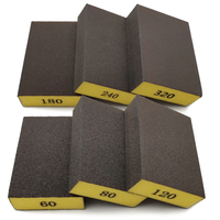 6pcs/set(60 80 120 180 240 320)Coarse Medium Fine Grit Sanding Block Sander Sponges for Wood Drywall Metal Sandpaper Sponge