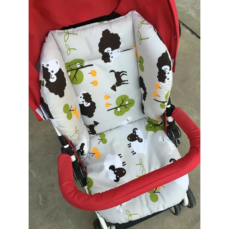 Cuscino universale per passeggino cuscino per seggiolino per bambini morbido cuscino per passeggino tappetino per sedia spessa in cotone cuscino per passeggino per carrozzina per auto per bambini