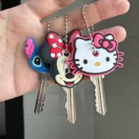 Hot Keychain New Arrival Avenger  Minnie Key Chains Spider Cartoon Man Cat Key Cover Caps Car Keychain Key Ring Holder Women