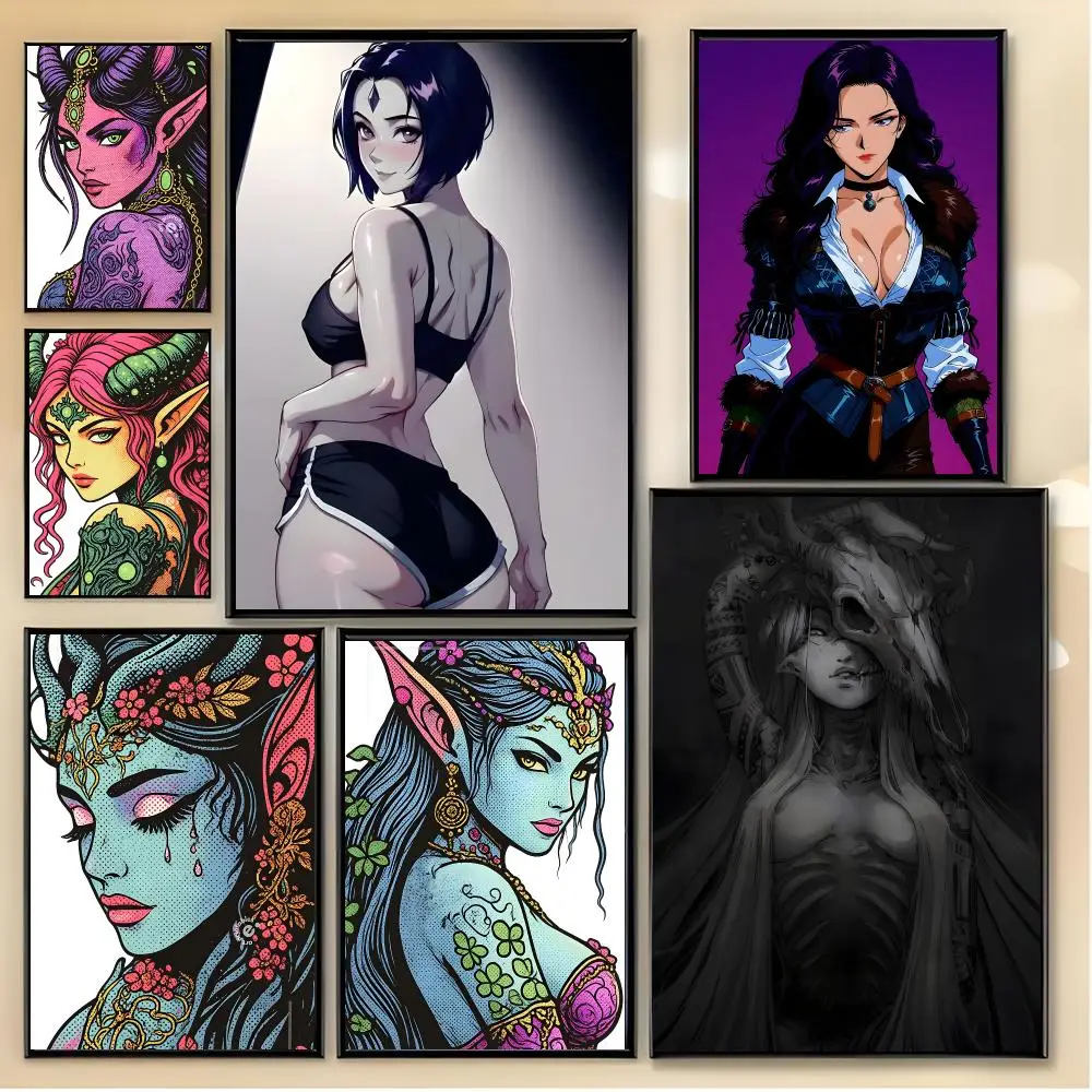 Art Character Anime Elf Girl Poster Unique Home Decoration Ideas & Stylish Interior Art