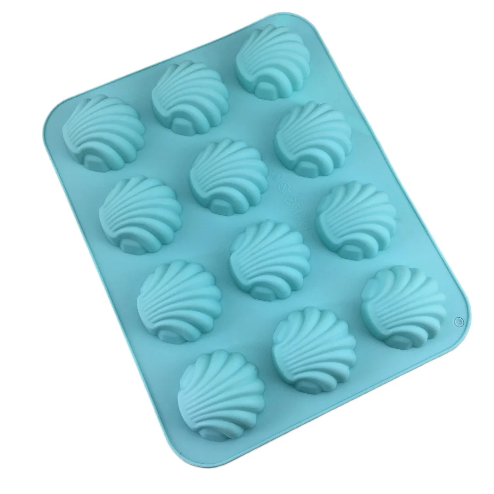 DIY Baking Cake Mold Food Grade Silicone Madeleine Mold Pastry Mold Scallop Cookie Cutter Durable Rust Bake