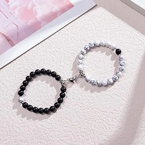 Creative Love Magnetic Buckle Suction Bracelet Couple Girlfriend Bracelet Spot Valentine's Day Birthday Gift Jewelry