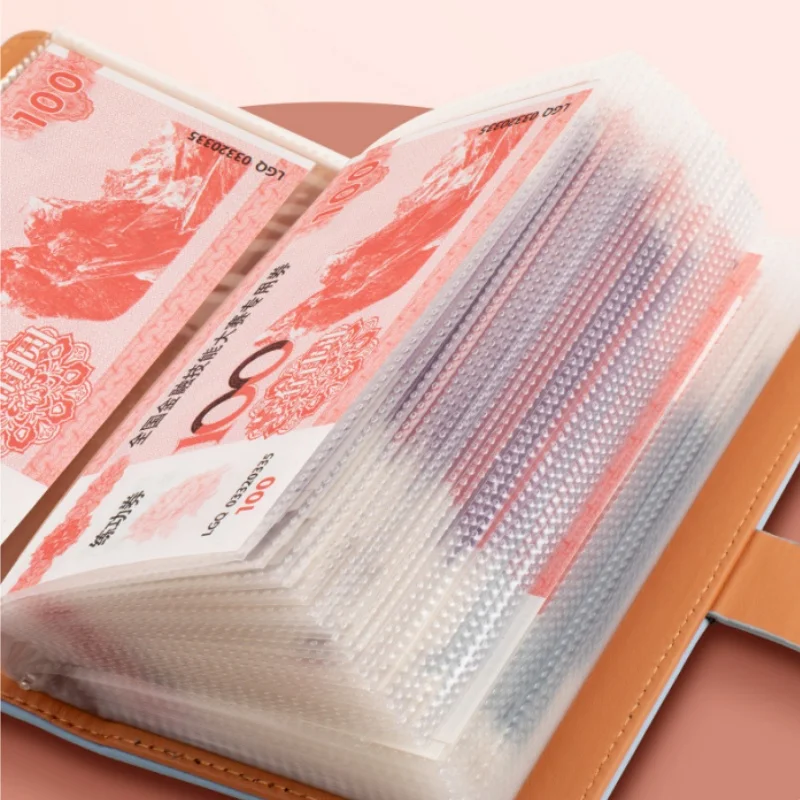 

Экономия денег, 100, конверты для экономии Challeng, мини-переплет большой емкости из искусственной кожи, водонепроницаемый с замком пароля