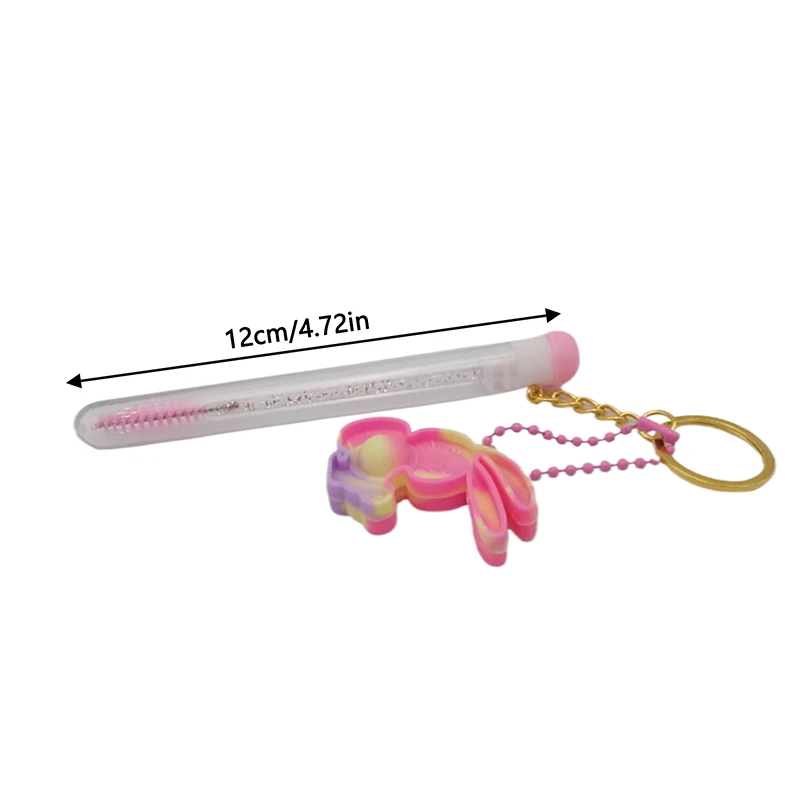 الغبار واقية لاش ماسكارا عصا فرشاة أنبوب قابلة لإعادة الاستخدام أرنب رمش فرشاة أنبوب رمش فرشاة قضيب لتمديد رمش