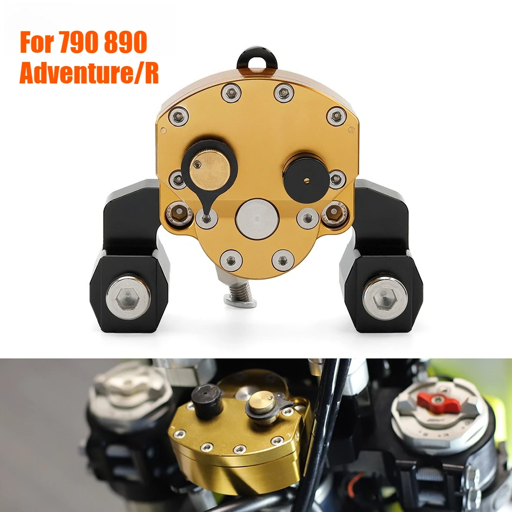 

For KTM 790 890 Adventure/R 790ADV 890ADV ADV 2017-2024 Steering Damper Stabilizer Motorcycle Control Kit Handlebar Bar Bracket