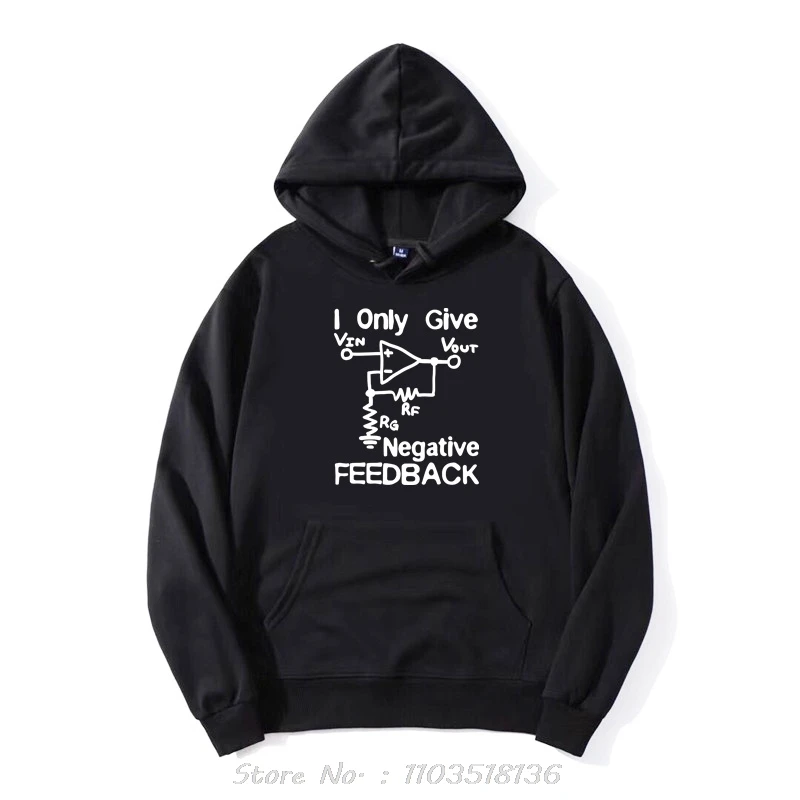 New Funny Cotton Hoodie Cotton Print I Give Negative Feedback Computer Engineer Hoody Clothing Oversized Sweatshirt Pullover