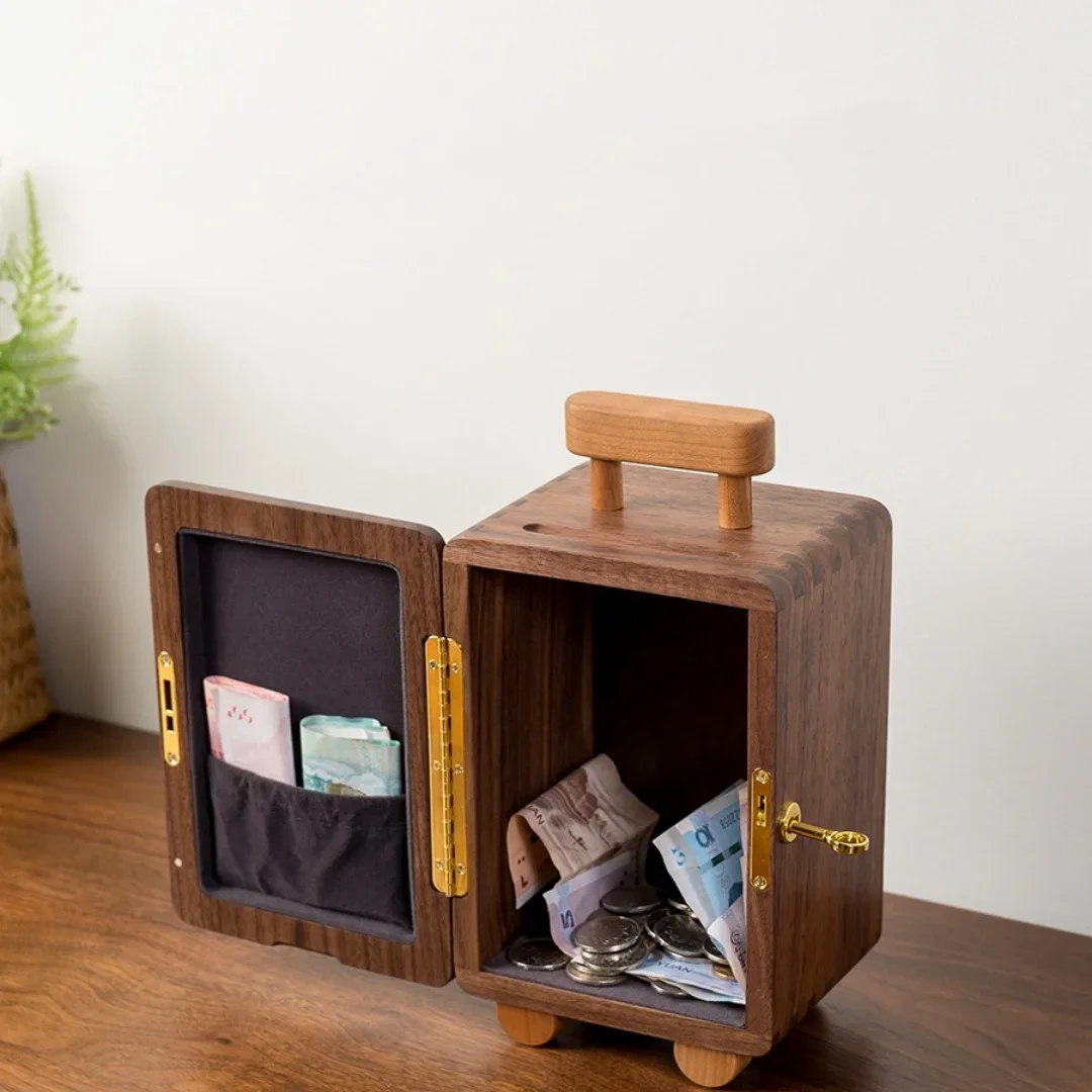 크리 에이 티브 저장 스토리지 검은 호두 변경 동전 종이 상자 돼지 저금통 귀여운 장식 고급 럭셔리 휴일 스토리지 선물